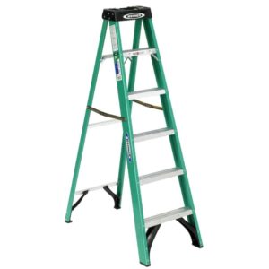 Supplier of 6 ft. Fiberglass Step Ladder with 225 lb. Load Capacity Type II Duty Rating in Dubai