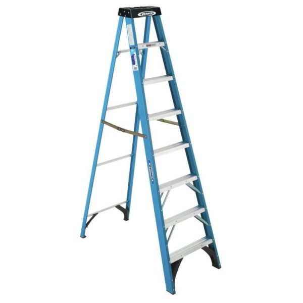 Supplier of 8 ft. Fiberglass Step Ladder with 250 lb. Load Capacity Type I Duty Rating in Dubai
