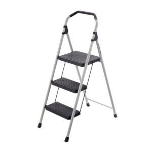 Supplier of 3-Step Lightweight Steel Step Stool Ladder with 225 lb. Load Capacity Type II Duty Rating in Dubai