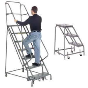 Supplier of Steel Rolling Warehouse Ladders in Dubai