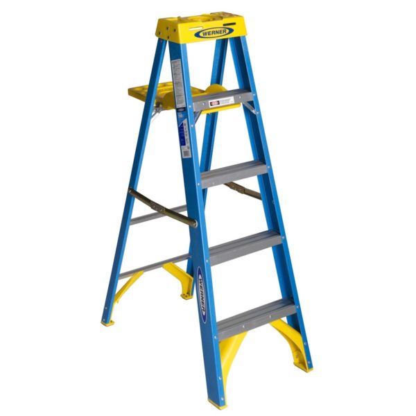 Supplier of Werner 5-ft Fiberglass 250-lb Type I Step Ladder in Dubai